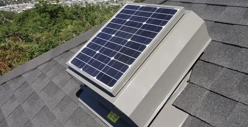 attic fan installation services with energy-efficient roof-mounted ventilation system in San Antonio, TX