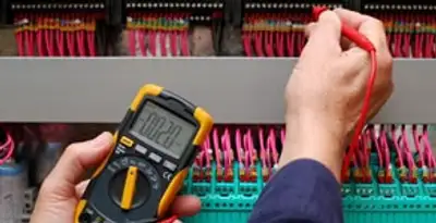 electrical service showing professional testing and troubleshooting of electrical panel by licensed electricians in San Antonio, TX