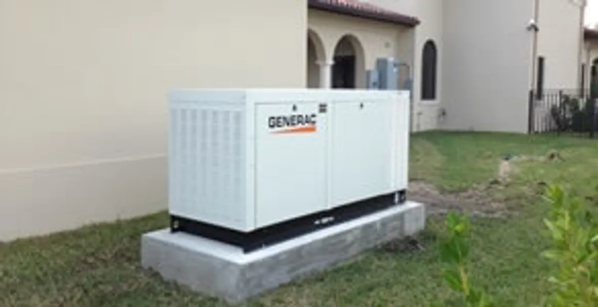 generator installation service showing standby generator professionally installed for residential power backup in San Antonio, TX