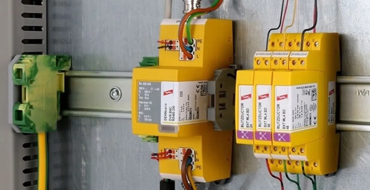 lightning surge protection system with surge suppressors installed by electrical service professionals in San Antonio, TX