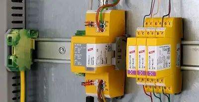 lightning surge protection system with surge suppressors installed by electrical service professionals in San Antonio, TX