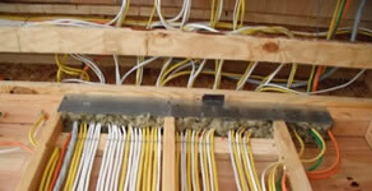 new construction wiring services with organized electrical rough-in performed by licensed electricians in San Antonio, TX
