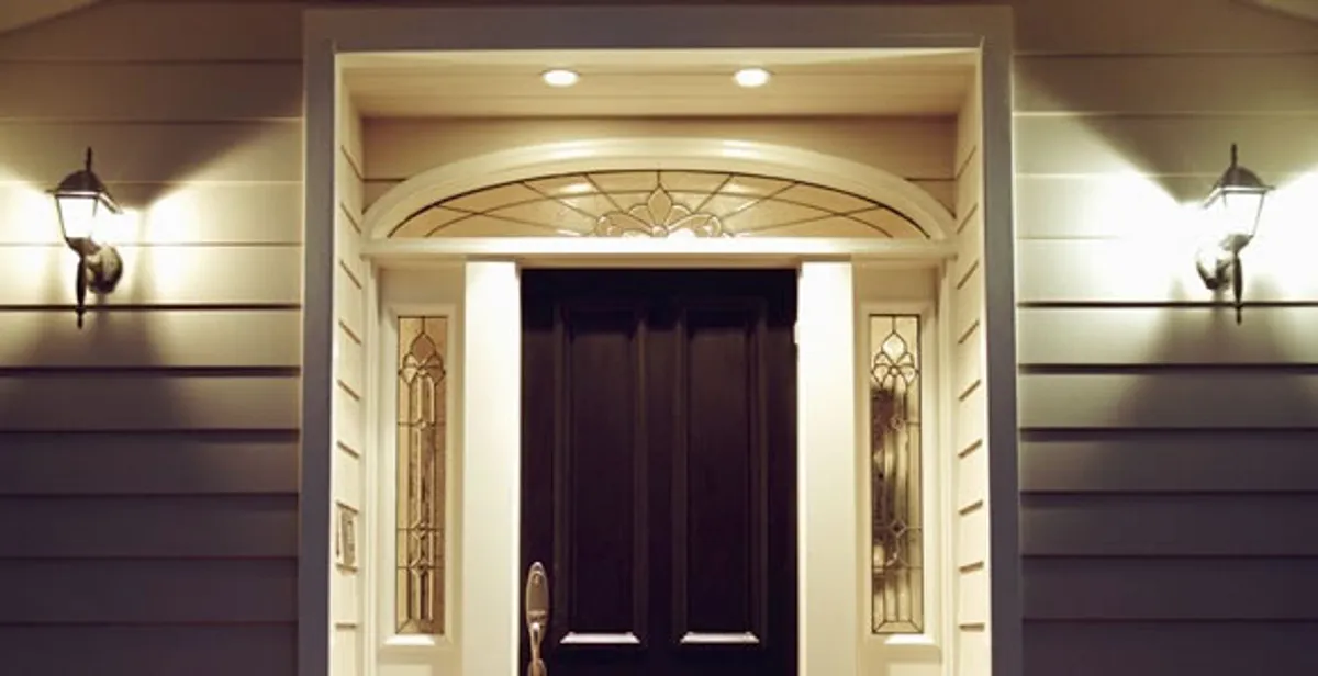 security light installation services with professionally installed entryway lighting in San Antonio, TX
