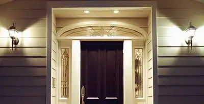 security light installation services with professionally installed entryway lighting in San Antonio, TX