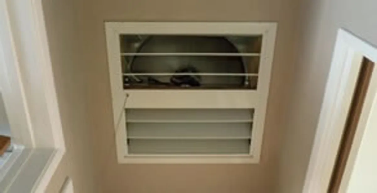 whole house fan installation services with ceiling-mounted ventilation system in San Antonio, TX