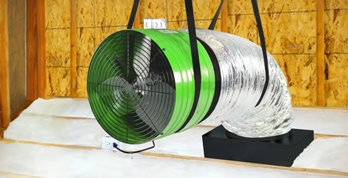 whole house fan installation services with professionally mounted ventilation fan system in San Antonio, TX