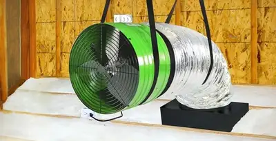 whole house fan installation services with professionally mounted ventilation fan system in San Antonio, TX